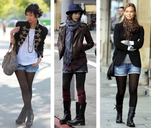 Stylish Dish: Trend Alert: Shorts with Tights