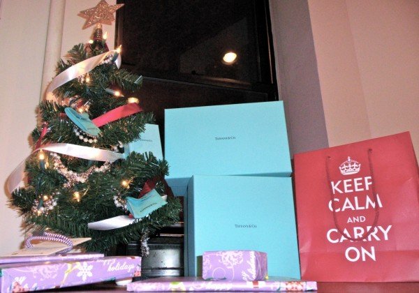 My tree may be small but these Tiffany Co boxes are BIG