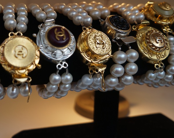 Chanel Vintage Coco Chanel Silhouette Button Necklace