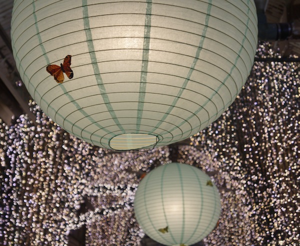 chinese lanterns in Chelsea Market